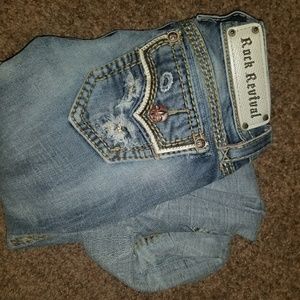 Rock Revival size 24R straight leg jeans